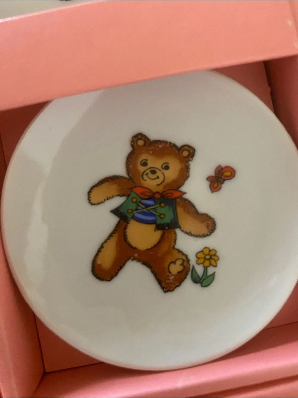Vintage 70s Teddy Bear Mini Tea Set 16pc Boxed Cottagecore Kidcore country Gifts